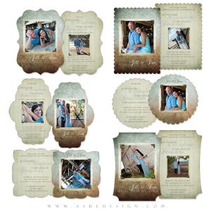 Die Cut Wedding Card Set - Something Old Discount Tumblr