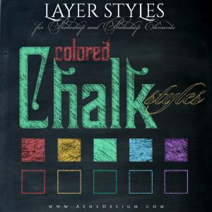 Designer Gems - Photoshop Style Set - Colored Chalkboard Clearance How Much