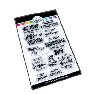 Catherine Pooler Designs - Clear Stamps - Seasonal Mix Sentiments Purchase Sale Online