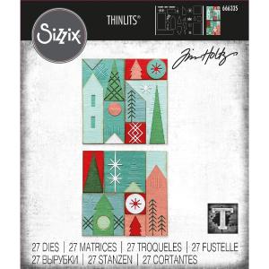 Sizzix - Tim Holtz - Thinlits Dies - Holiday Blocks Discount Reliable
