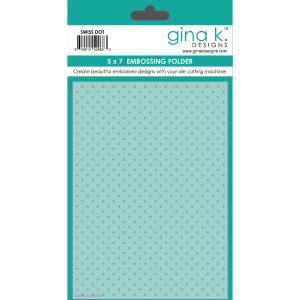Gina K. Designs - Embossing Folder - Swiss Dot Sale Cheapest