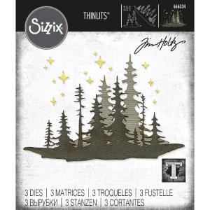 Sizzix - Tim Holtz - Thinlits Dies - Forest Shadows Pick A Best For Sale