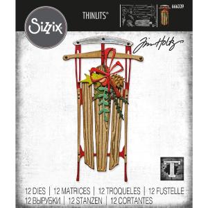 Sizzix - Tim Holtz - Thinlits Dies - Vintage Sled Best Wholesale