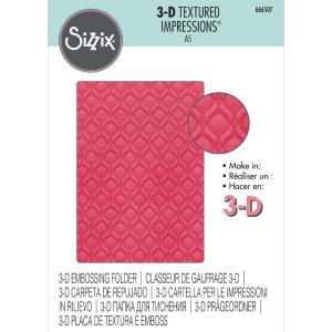 Sizzix - 3-D Textured Impressions Embossing Folder - Ornate Repeat Clearance Amazon