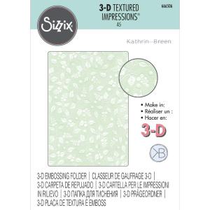 Sizzix - 3-D Textured Impressions Embossing Folder - Snowberry Get Authentic Sale Online