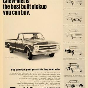 1968 Ad Chevrolet Pickup Trucks CST Fleetside Half Ton - ORIGINAL TK1 Outlet For Sale