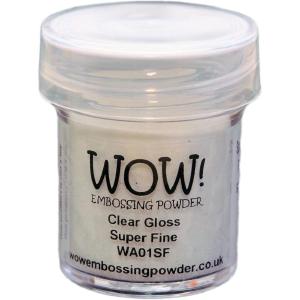 WOW! - Embossing Powder - Super Fine - Clear Gloss Discount Cheapest Pice