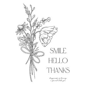 Spellbinders - Pressed Posies Collection - Press Plate - A Friend Like You Bouquet Cheap Sale Supply