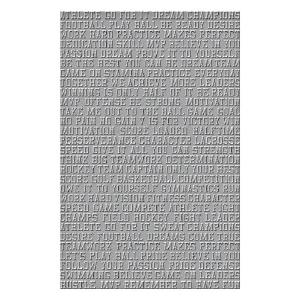 Spellbinders - Game Day Collection - Embossing Folder - Sports Talk Cheap Free Shipping