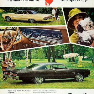 1967 Ad Vintage Chrysler Plymouth Sport Fury Automobile Car Hardtop Fast YMMA3 Very Cheap Sale Online