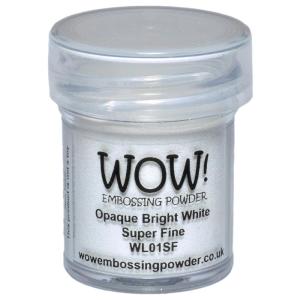 WOW! - Embossing Powder - Super Fine - Opaque Bright White For Sale Free Shipping