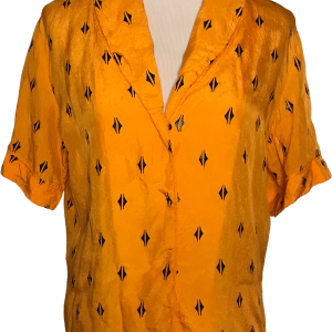 30s/40s Orange Art Deco Applique Halloween Handmade Top Outlet Deals