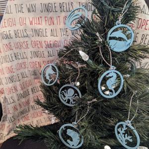 Small Wooden Glitter Ocean Ornaments Pick A Best Sale Online