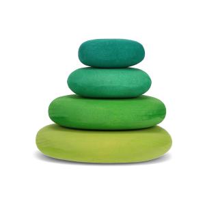 Authentic Grimm's Pebbles Blocks Moss Fast Delivery For Sale