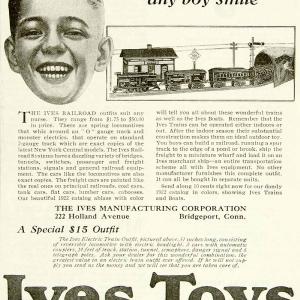 1922 Ad Ives Toy Train Model Railroad Children Boy 222 Holland Ave YYC3 Outlet Shop Offer