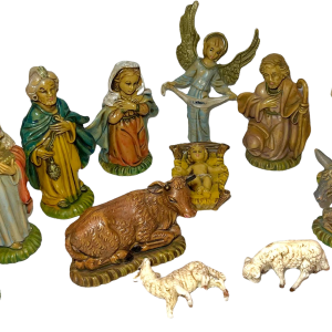 Vintage Italian Nativity Set Plastic Resin Discount Shop Offer