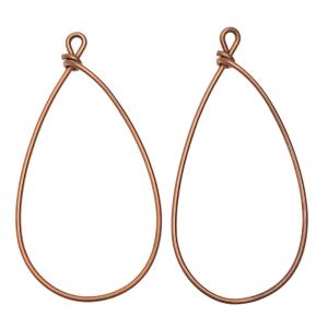 Nunn Design Wire Frame, Pear 18 Gauge, 46.5mm, Antiqued Copper (2 Pieces) How Much Online