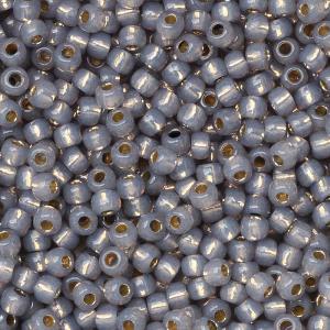 Toho Seed Beads, Round 11/0 #PF2115 'PermaFinish Silver Lined Milky Gray' (8 Grams) Fashionable