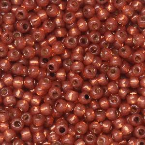 Toho Seed Beads, Round 11/0 #PF2113 'PermaFinish Silver Lined Milky Pomegranate' (8 Grams) Best Pices