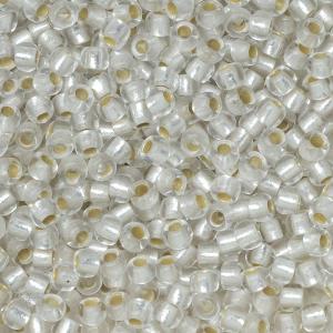Toho Seed Beads, Round 11/0 #PF21F 'PermaFinish Silver Lined Frosted Crystal' (8 Grams) Discount Get To Buy