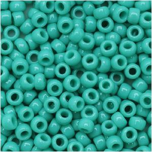 Toho Round Seed Beads 8/0 55 'Opaque Turquoise' 8 Gram Tube Outlet With Credit Card