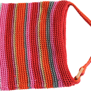 Vintage Stripe Yarn Large Bag by Liz Claiborne High Quality