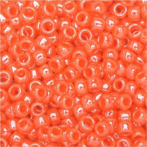 Toho Round Seed Beads 8/0 129 'Opaque Lustered Pumpkin' 8 Gram Tube Outlet New Arrival
