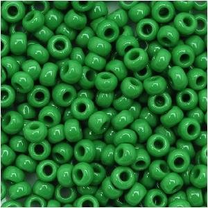 Toho Round Seed Beads 8/0 47D 'Opaque Shamrock' 8 Gram Tube Outlet Discount Authentic