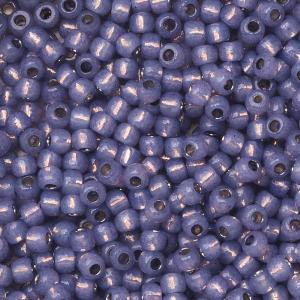 Toho Seed Beads, Round 11/0 #PF2124 'PermaFinish Silver Lined Milky Tanzanite' (8 Grams) Clearance Online Online