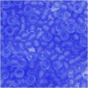 Toho Round Seed Beads 8/0 13F Transparent Frosted Lt Sapphire 8 Gram Tube Sale Genuine