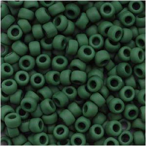 Toho Round Seed Beads 8/0 47HF 'Opaque Frosted Pine Green' 8 Gram Tube Clearance Online Online