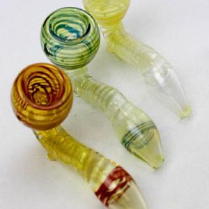4.5" Changing colors Sherlock glass hand pipe Clearance Original