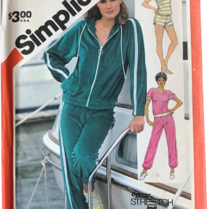 Vintage 80s Running Suit Pattern Simplicity 5931 Sz S M L New For Sale