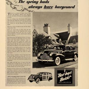 1940 Ad Buick Limited Car Station Wagon Woodie Vintage - ORIGINAL FT6 Free Shipping