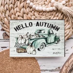 Hello Autumn Teal Purchase For Sale