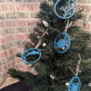 Wooden Glitter Ocean Ornaments Discount Collections