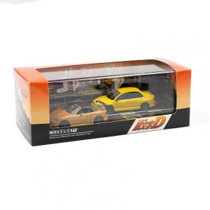 Modeler's 1/64 Initial D Set Vol.6 Satoshi Omiya Mazda MX5 Roadster RS NB8C VS Kobayakawa Mitsubishi Lancer Evolution VII CT9A Diecast Scale Model Car Set Cheap Official