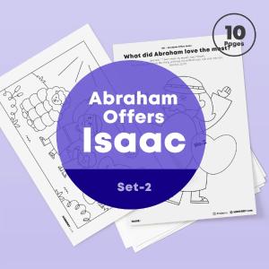 [010] Abraham Offers Isaac - Drawing Coloring Pages Printable Free Shipping Supply