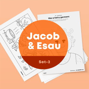 [013] Jacob and Esau -  Drawing Coloring Pages Printable Discount Fashion Style