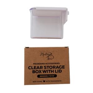 Clear Box with Lid 4x3x3 inches - Pegboard Accessories Wide Range Of Sale Online