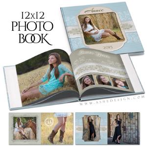 Senior Girl Photo Book Template (12x12) - Imagine Store With Big Discount
