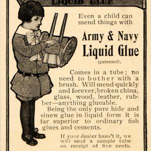 1904 Ad Army Navy Liquid Glue Wachter Manufacturing - ORIGINAL ADVERTISING OD1 Cheap Sale Collections