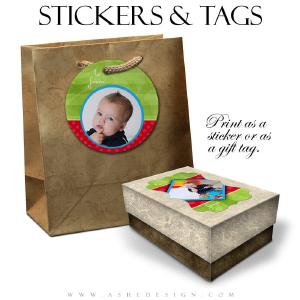 Sticker Design Set - Holly Jolly Christmas Free Shipping Wholesale Pice