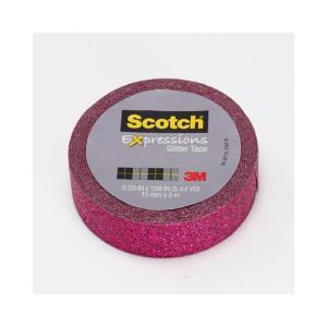 Scotch Expressions Glitter Tape C514-PNK, .59 in x 196 in (15 mm x 5m) Discounts Sale Online