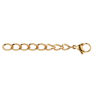 Extension chain with clasp stainless steel gold Outlet Discount Authentic