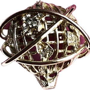 80s Hot Air Balloon Rhinestone Brooch Amazon Sale Online