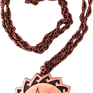 60s Bell Copper Road Runner Pendant Necklace Clearance 100% Guaranteed