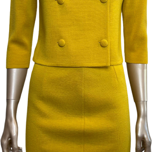 60s Stunning Wool Knit Set Hand Loomed In Italy By Gibi 100% Original