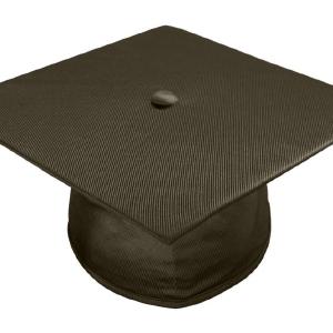 Shiny Brown High School Cap Cheap Sale 100% Guaranteed