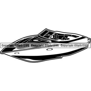 Boat Ship Water Travel Speed ClipArt SVG Discount Recommend